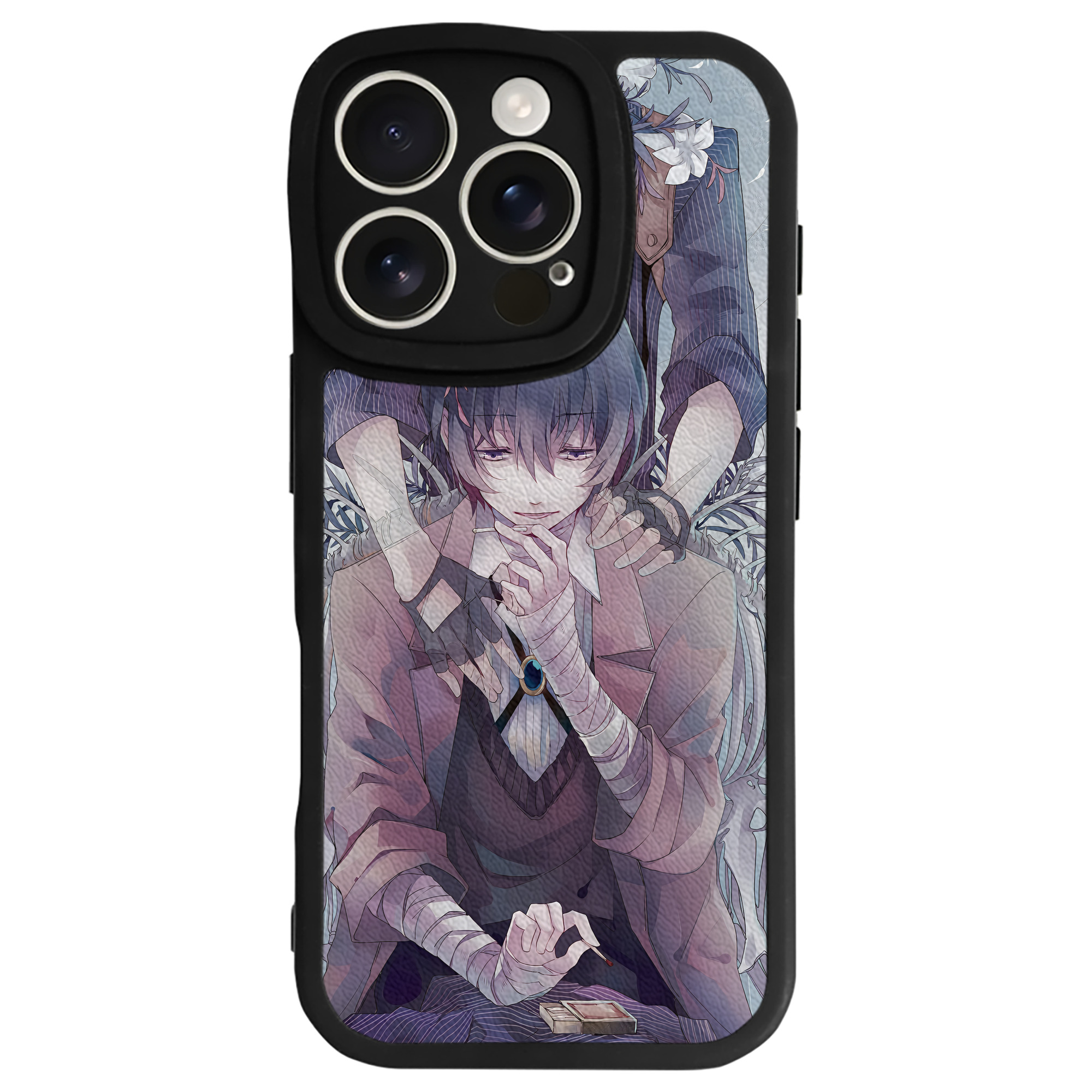 （画像用） 文豪ストレイドッグス Bungo Stray Dogs 【iPhone 16シリーズ対応】シリコンスマホケース（レザー調） 材質：シリコン